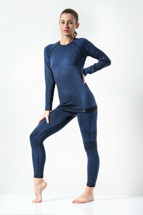 414-WOMEN'S THERMAL LONG SLEEVE MERINO WOOL SHIRT
