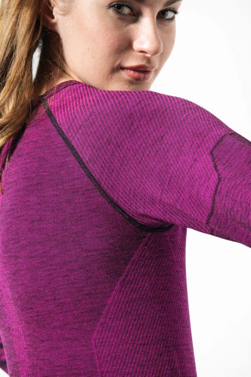 414-WOMEN'S THERMAL LONG SLEEVE MERINO WOOL SHIRT