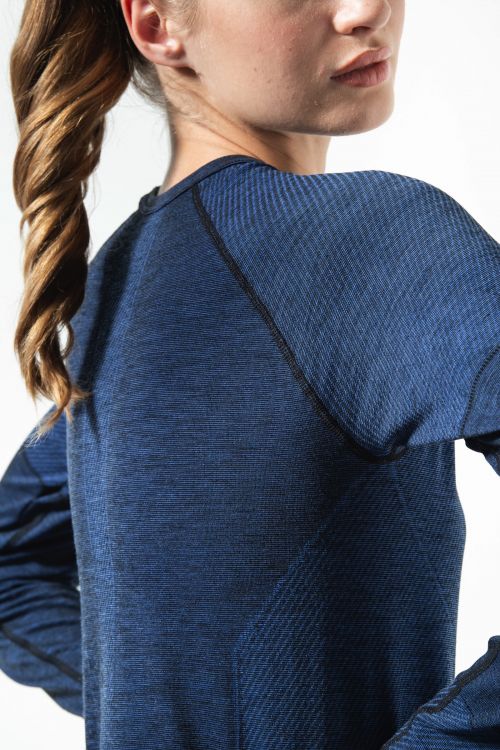 414-WOMEN'S THERMAL LONG SLEEVE MERINO WOOL SHIRT