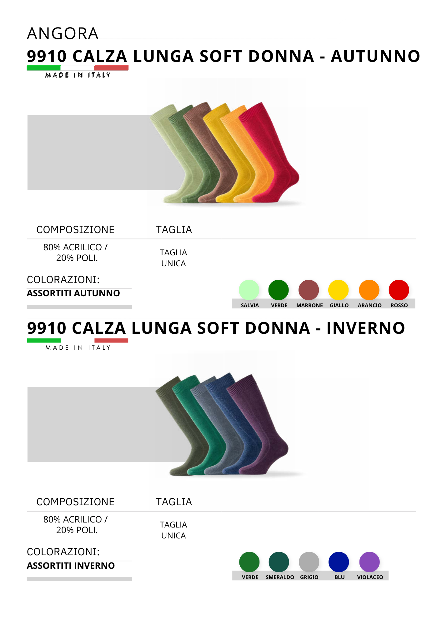 9910-CALZA LUNGA SOFT AUTUNNO E INVERNO