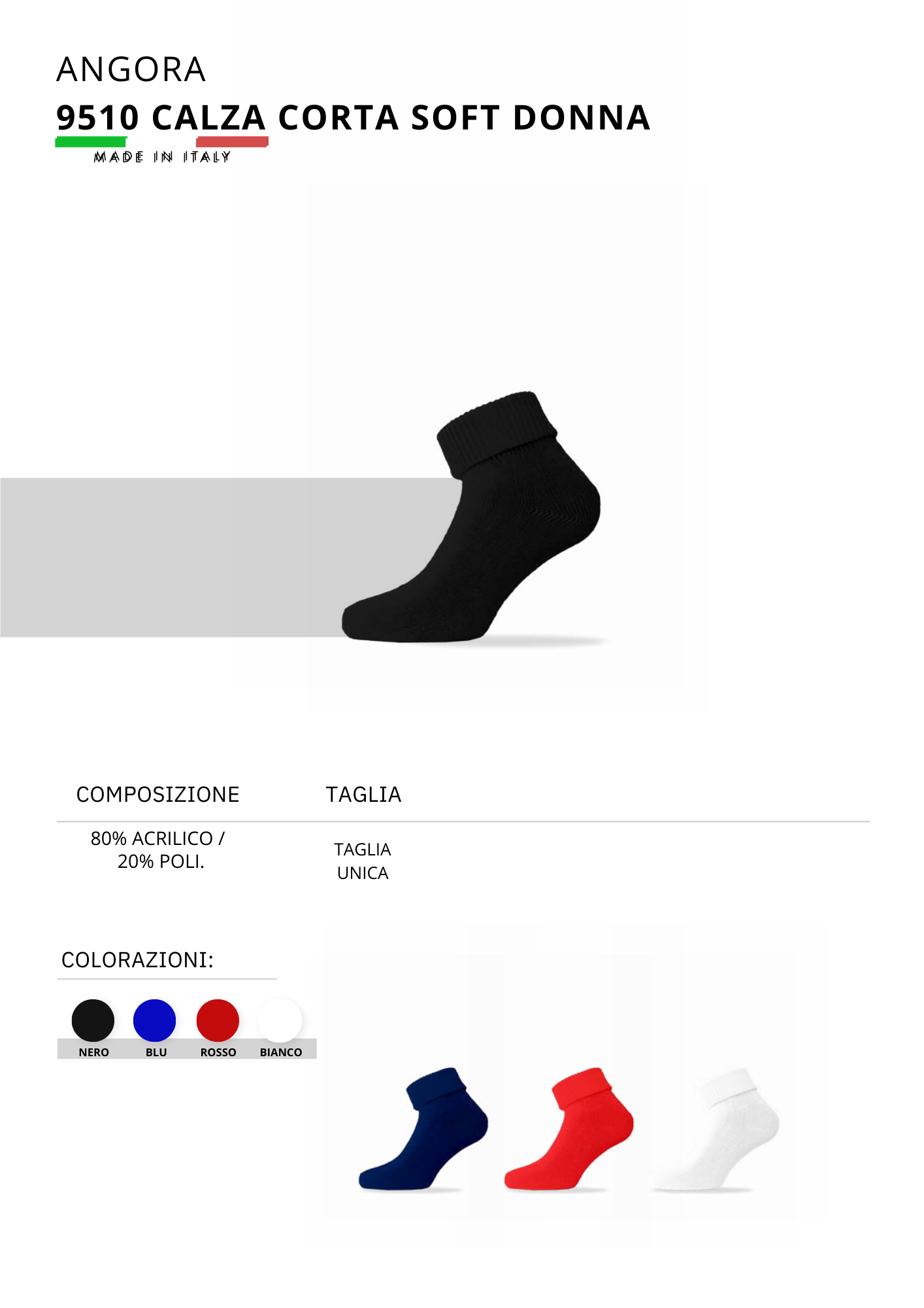 9510-SOFT SHORT SOCKS