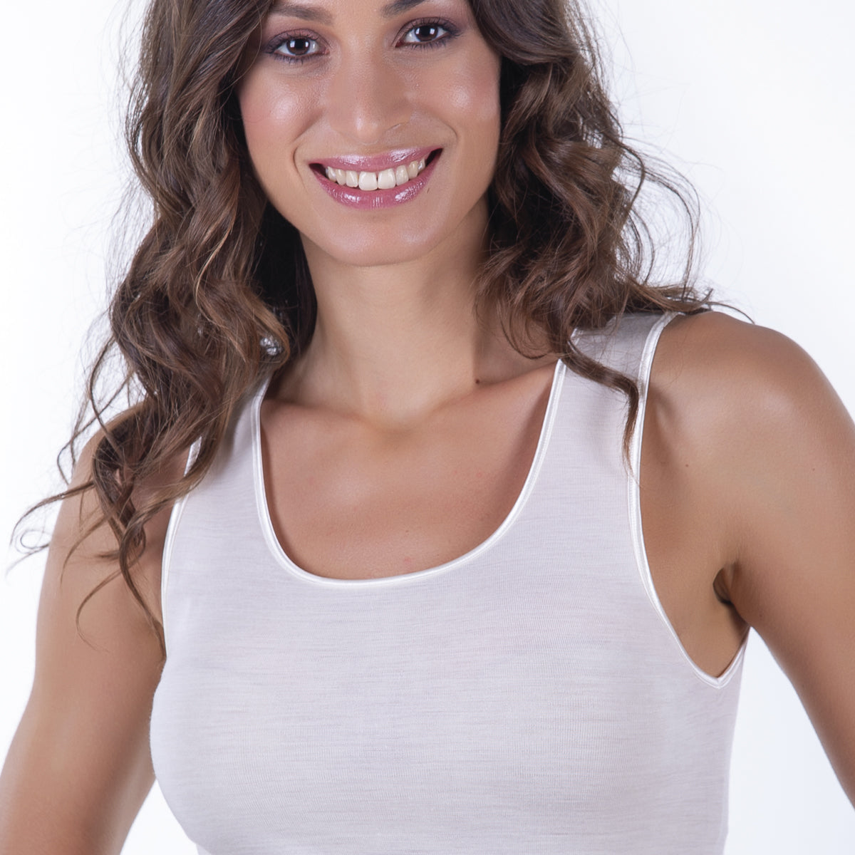 5007-CANOTTIERA SPALLA LARGA IN LANA SETA