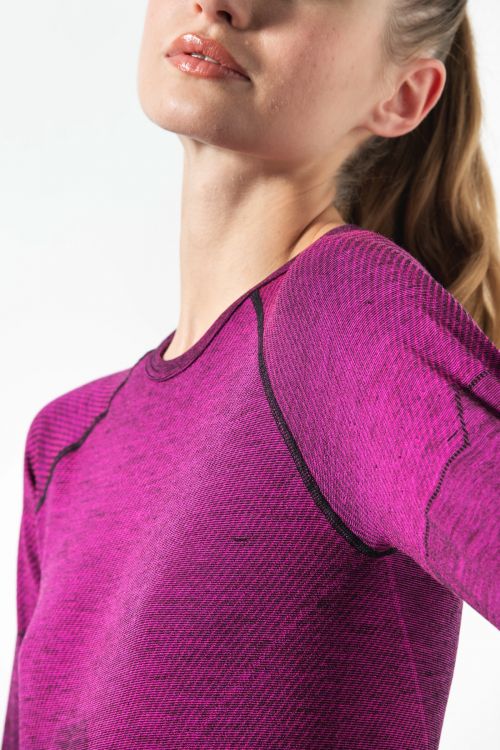 414-WOMEN'S THERMAL LONG SLEEVE MERINO WOOL SHIRT